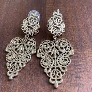Gold Filigree Earrings